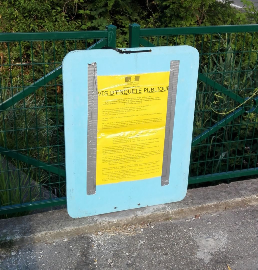 Affiche enquête publique Affiche enquête publique